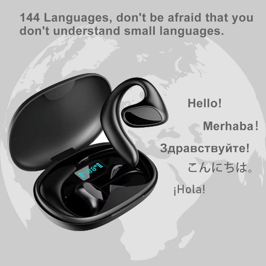144 Language Translation Headset Wireless BT Translation Headset 144 Languages Translation Intelligent Voice Translation Machine