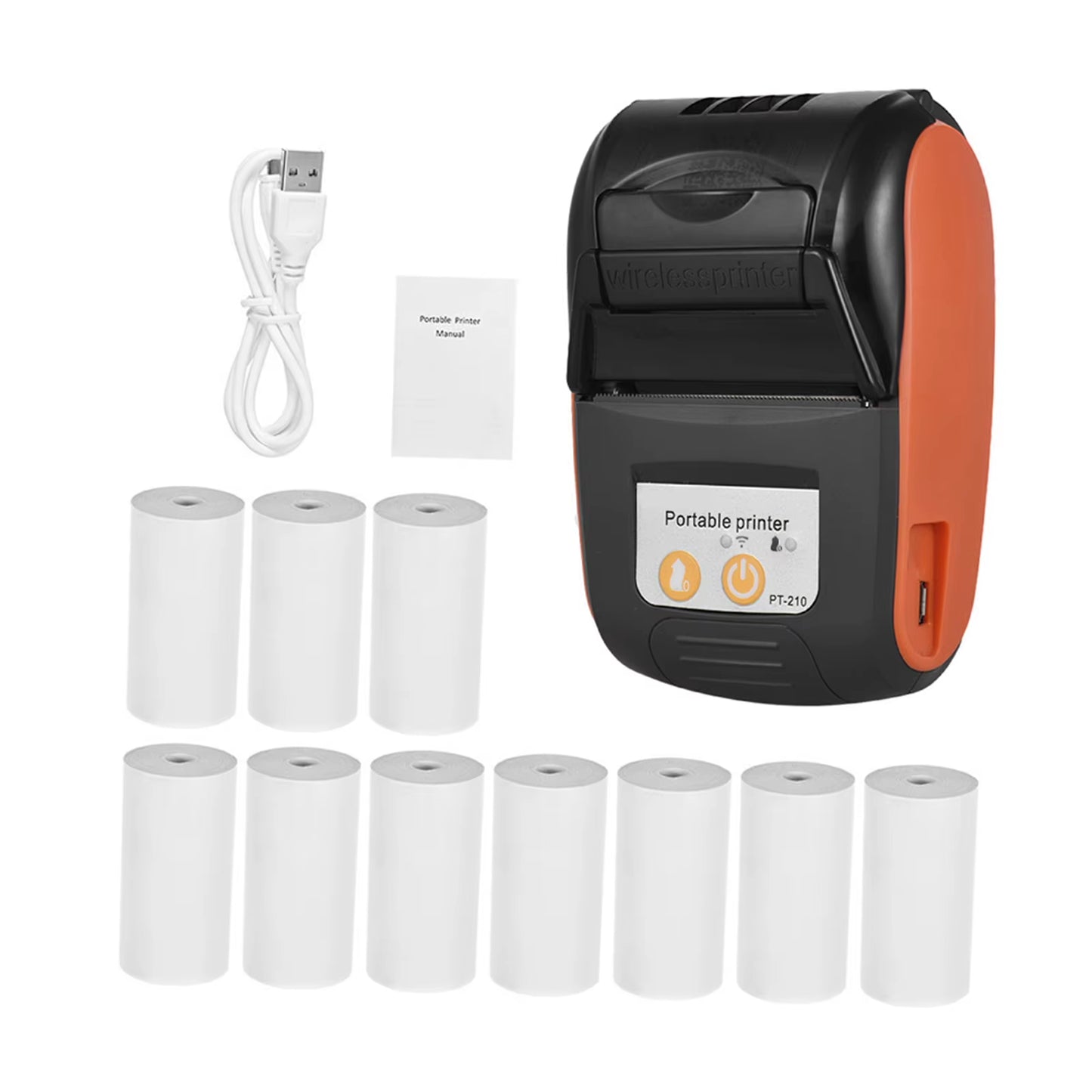 Portable Receipt Printer Portable Thermal Printer Bluetooth Mini Thermal Printer for Android for IOS Portable Printer for Iphone