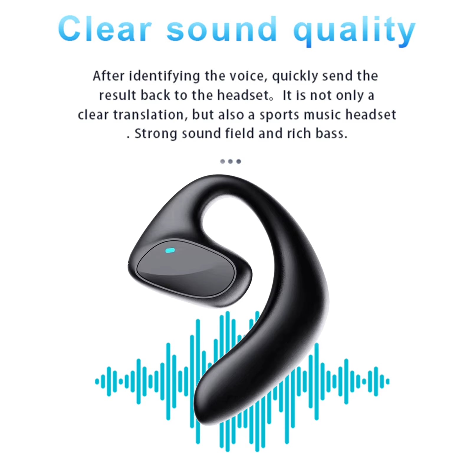 144 Language Translation Headset Wireless BT Translation Headset 144 Languages Translation Intelligent Voice Translation Machine
